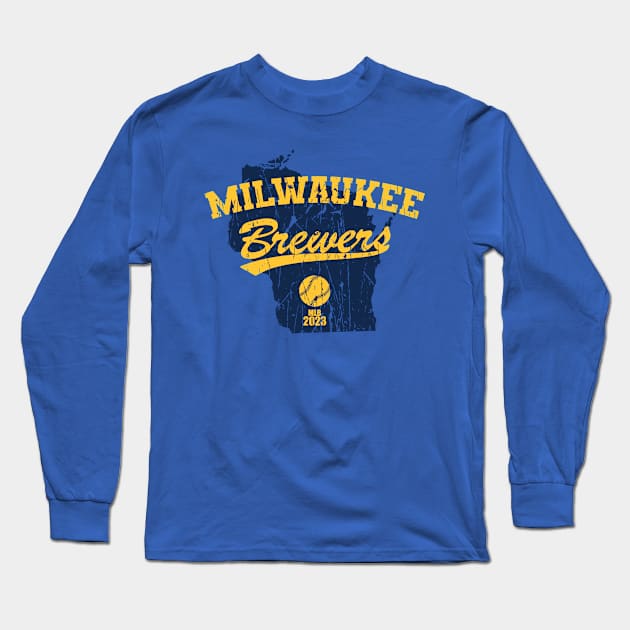 Milwaukee, Wisconsin - The Brew Crew - 2023 Long Sleeve T-Shirt by Nagorniak